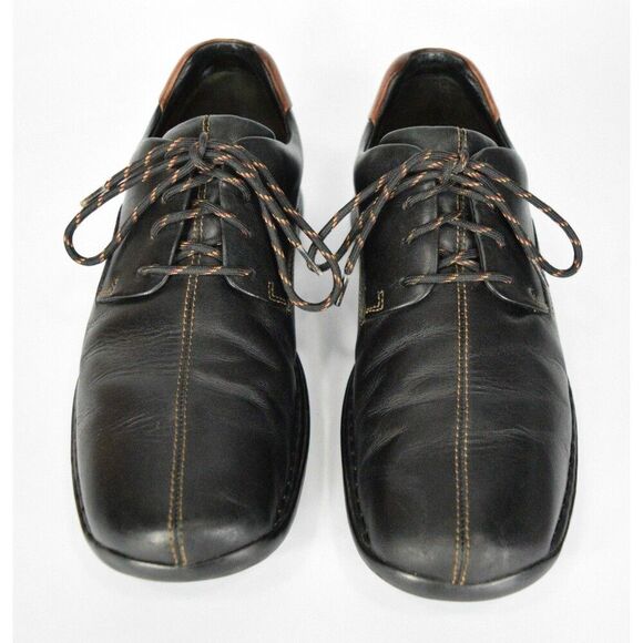 Cole Haan Zeno Lace II Men\'s Size 10 Black Leather Casual Lace Up Oxfords C07483 main image 10